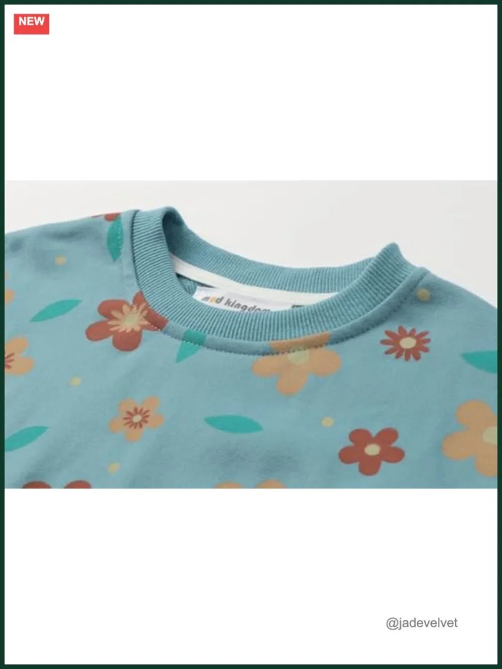 Little Girls Cotton Crewneck Sweatshirt Sunflower